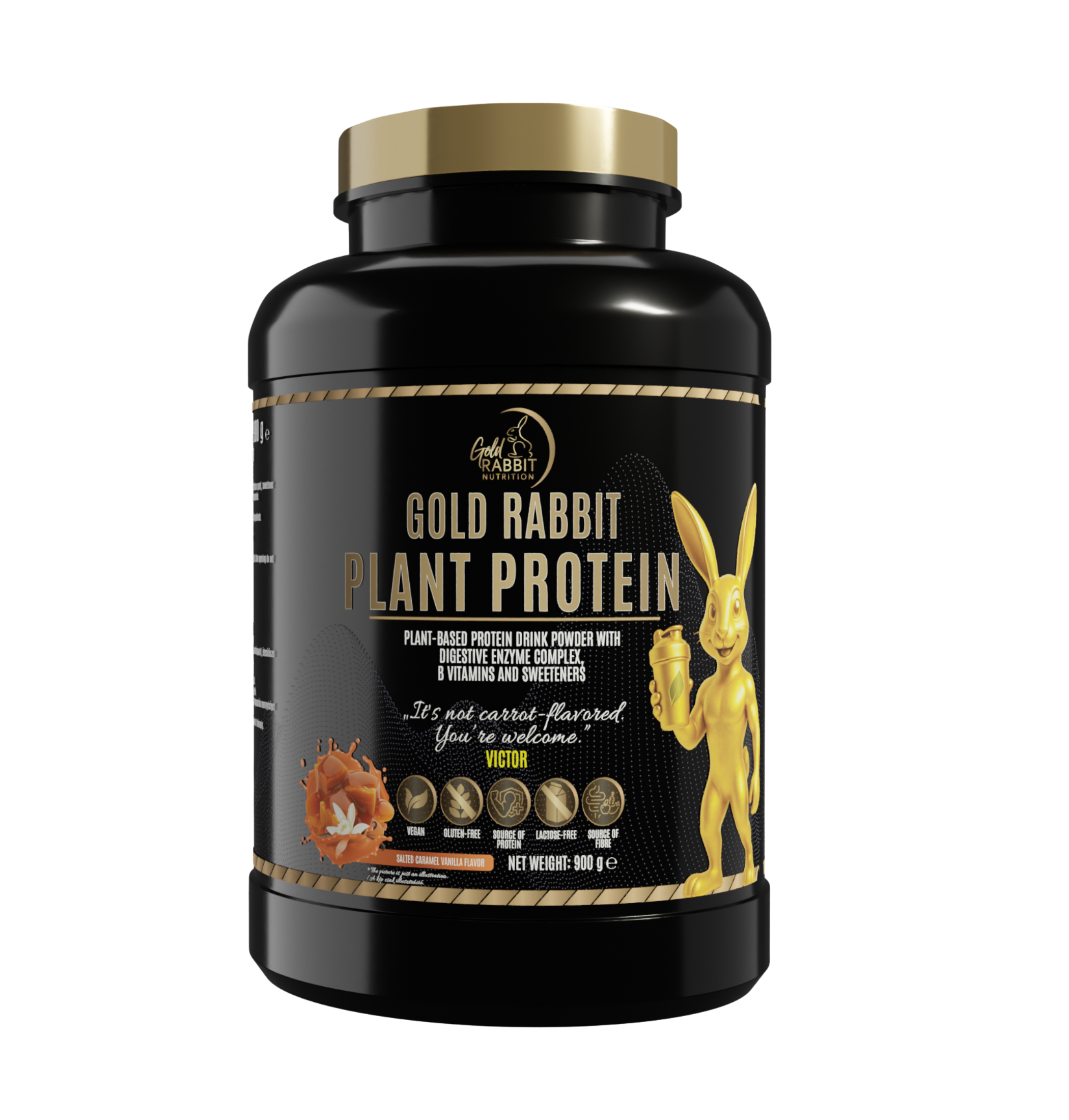 Gold Rabbit Plant Protein Sós Karamell-Vanília